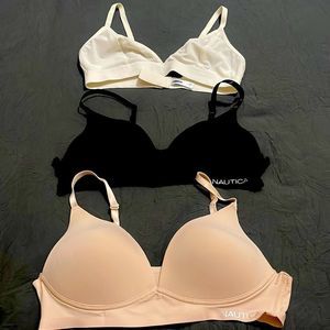 NWOT 2 Nautica Intimates Bras & 1 Old Navy Bralette